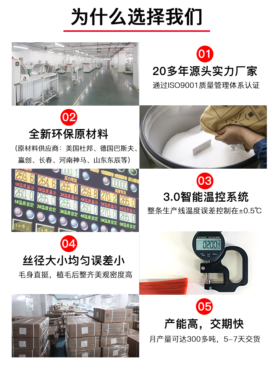 抗菌PBT尼龙刷毛